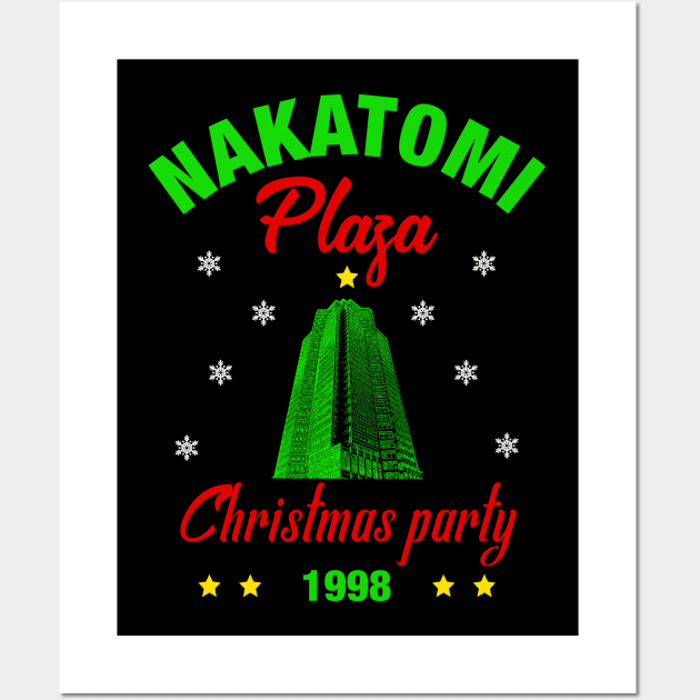 Nakatomi Plaza Shirt Nakatomi Plaza Christmas Party Wall Art by Nikkyta